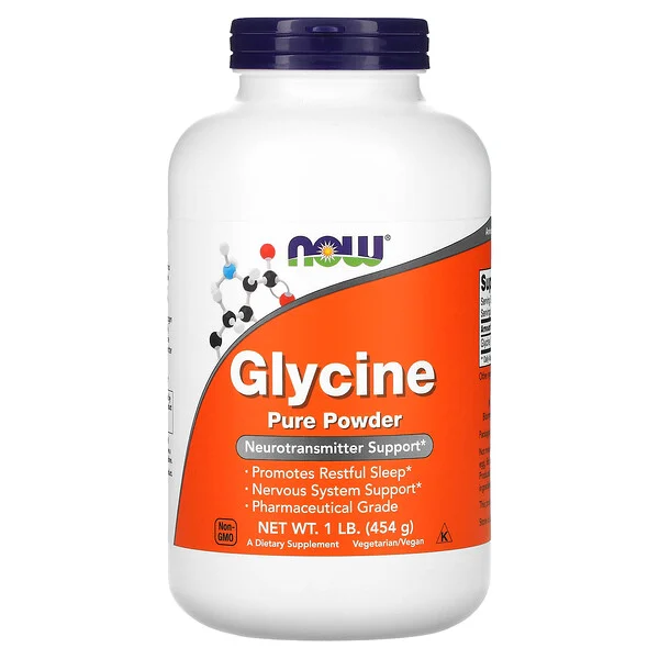 Now Foods, Glycine, poudre pure à 100 %, 1 g (454 lb)