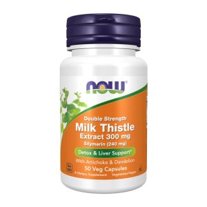 Now Foods, Milk Thistle, 50 capsules végétariennes, 300 mg