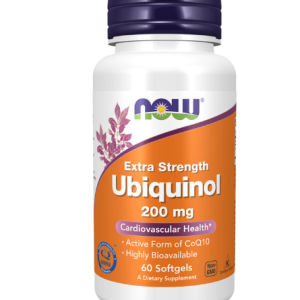 Now Ubiquinol Extra Strength, 60 capsules végétariennes, 200 mg