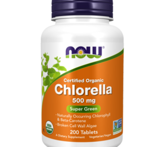 Now Organic Chlorella, 200 comprimés, 500 mg