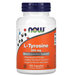 Now Foods, L-Tyrosine, 500 mg, 120 gélules