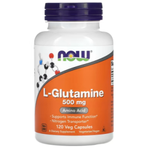 Now Foods, L-Glutamine, 500 mg, 120 capsules végétariennes