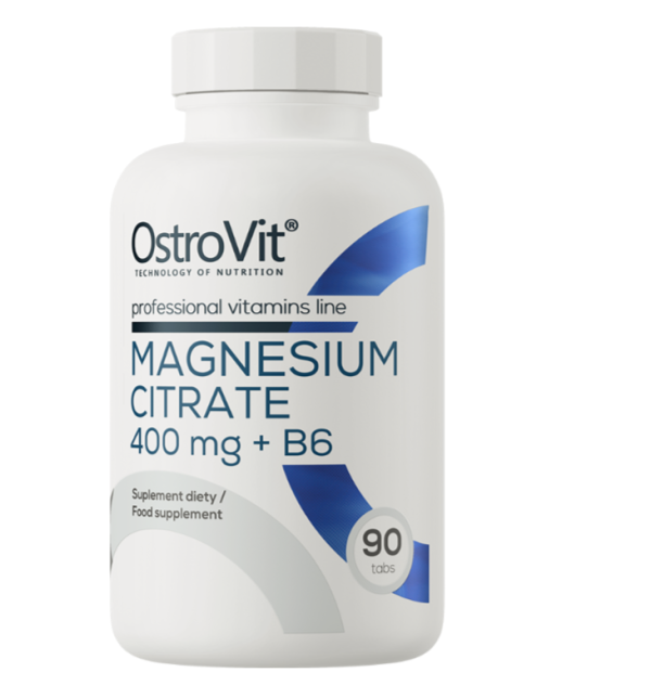 OstroVit Citrate de magnésium 400 mg + B6 90 comprimés