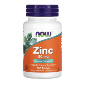 Now Foods, Zinc, 50 mg, 100 comprimés