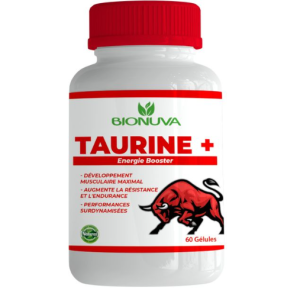bionuva Taurine, 500 mg, 60 capsules Energie et vitalité