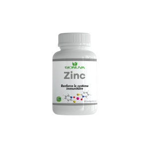 "Découvrez les bienfaits du sulfate de zinc en comprimés Bionuva. Renforcez votre santé avec ce supplément essentiel. Prix compétitif au Maroc."