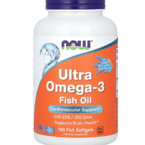 NOW Foods, Ultra Omega-3, 500 EPA/250 DHA, 180 capsules à enveloppe molle à base de poisson