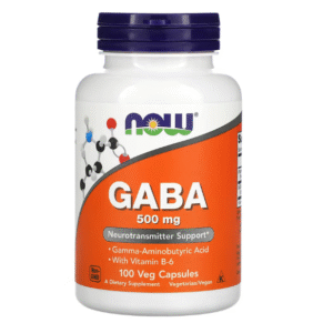 NOW Foods, GABA et vitamine B6, 500 mg, 100 capsules végétales