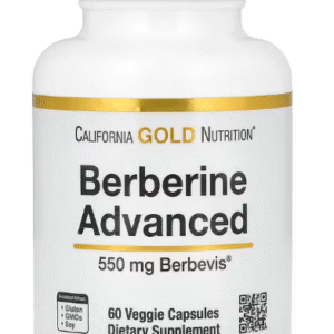 California Gold Nutrition, Berberine Advanced, Phytosome de Berbevis avec complexe de phospholipides de berbérine et lécithine de tournesol, 550 mg, 60 capsules végétales