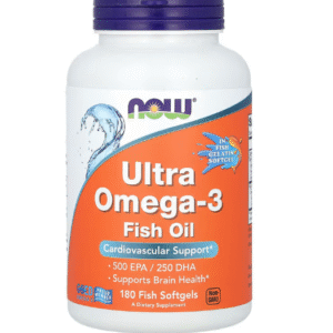 NOW Foods, Ultra Omega-3, 500 EPA/250 DHA, 180 capsules à enveloppe molle à base de poisson
