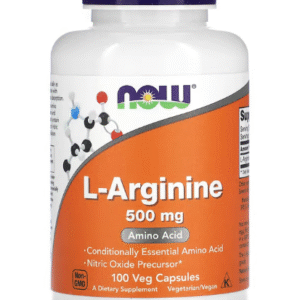 NOW Foods, L-arginine, 500 mg, 100 capsules végétariennes