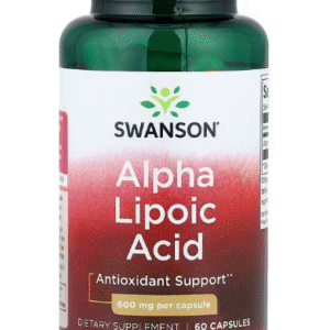 Swanson, Acide alpha-lipoïque, 600 mg, 60 capsules
