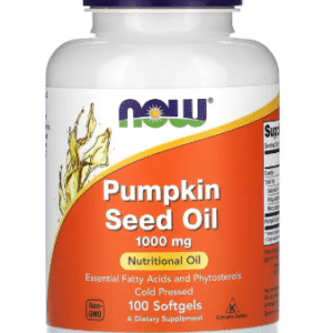 NOW Foods, Huile de graine de courge, 1000 mg, 100 capsules à enveloppe molle (500 mg pièce)