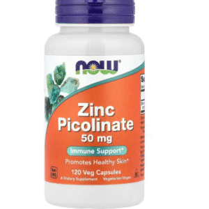 NOW Foods, Picolinate de zinc, 50 mg, 120 capsules végétariennes