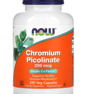 NOW Foods, Picolinate de chrome, 200 µg, 250 capsules végétales