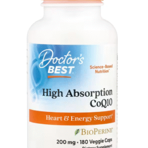 Doctor's Best, CoQ10 à haute absorption à la BioPerine, 200 mg, 180 capsules végétales