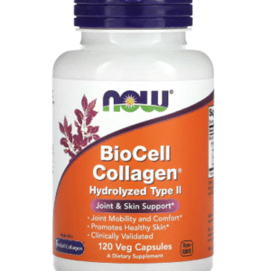 NOW Foods, BioCell Collagen, Collagène hydrolysé de type II, 120 capsules végétariennes