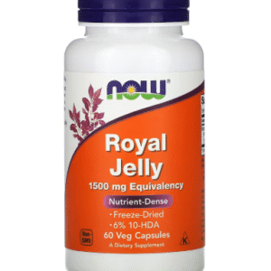 NOW Foods, Gelée royale, 1500 mg, 60 capsules végétariennes