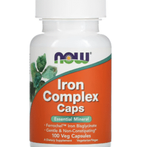 NOW Foods, Capsules au complexe de fer, 100 capsules végétariennes