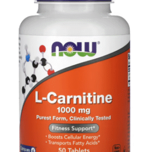 NOW Foods, L-carnitine, 1000 mg, 50 comprimés