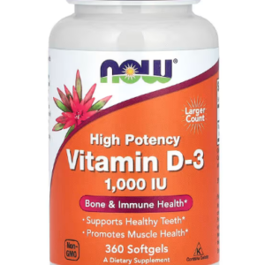 NOW Foods Vitamin D3 & K2 1000 IU / 45 mcg