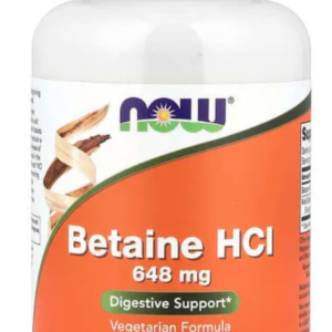NOW Foods Betaine HCl 648 mg